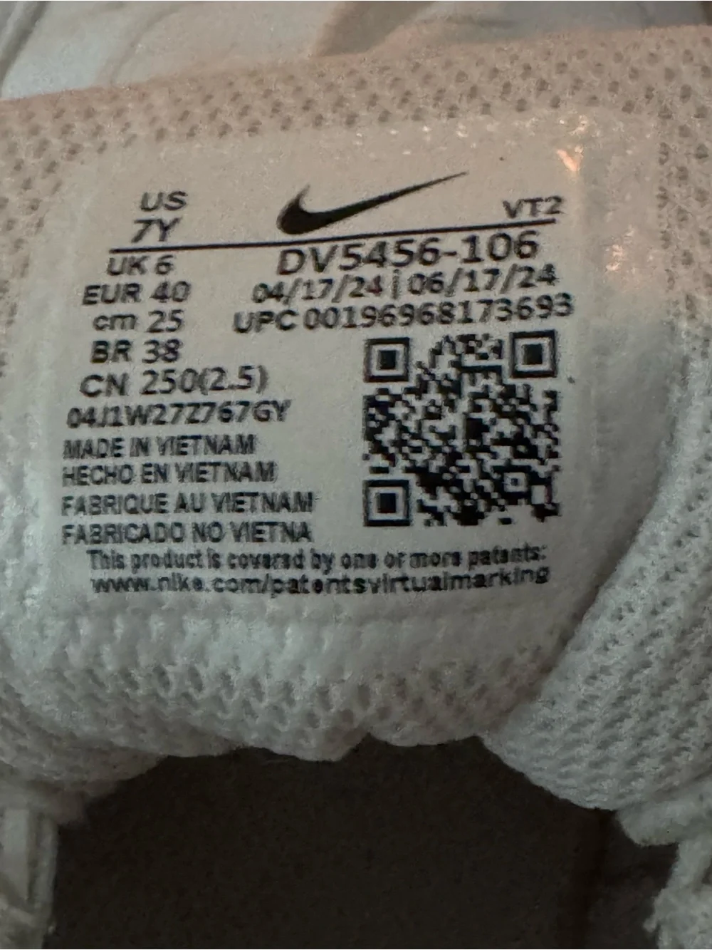 Nike Court Borough Low-Top Recraft Sneakers 7Y